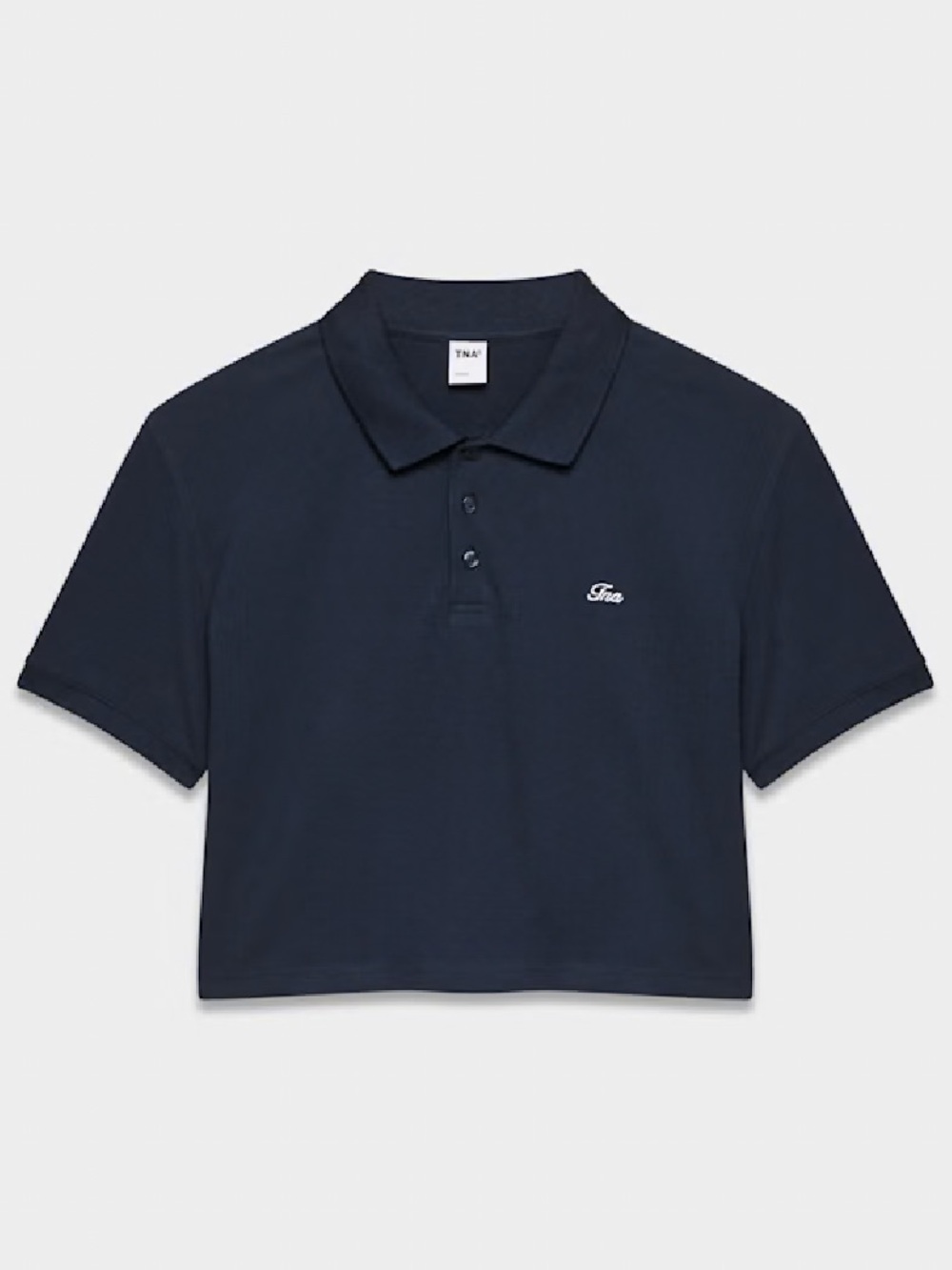 TNA Fairway polo cropped t shirt